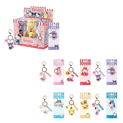 YUME HELLO KITTY & FRIENDS – Portachiavi Party Series cm c/hand strap In Busta (cm x) In espo da 12pz 6ass…x12